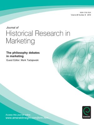 cover image of Journal of Historical Research in Marketing, Volume 6, Issue 3